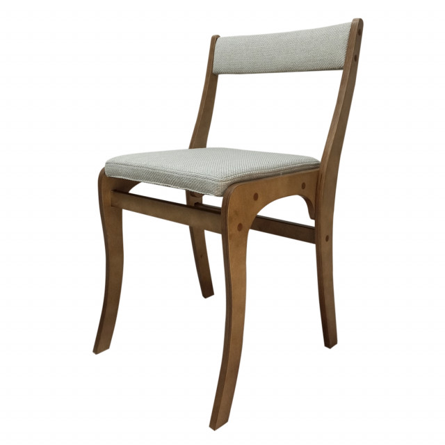 Стул модель 3, орех/белый